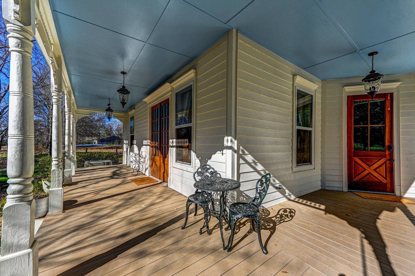 Wraparound Victorian porch